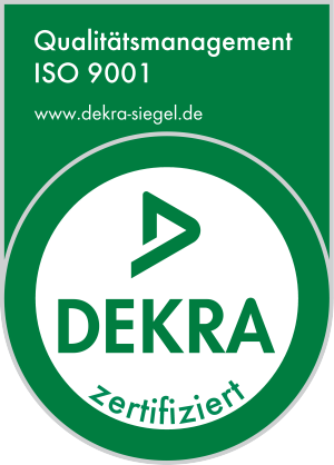Dekra-Zertifikat Qualitätsmanagement ISO 9001